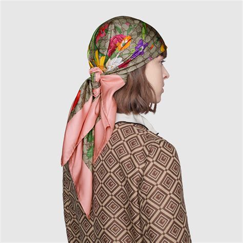 gucci floral scarves|original gucci silk scarf.